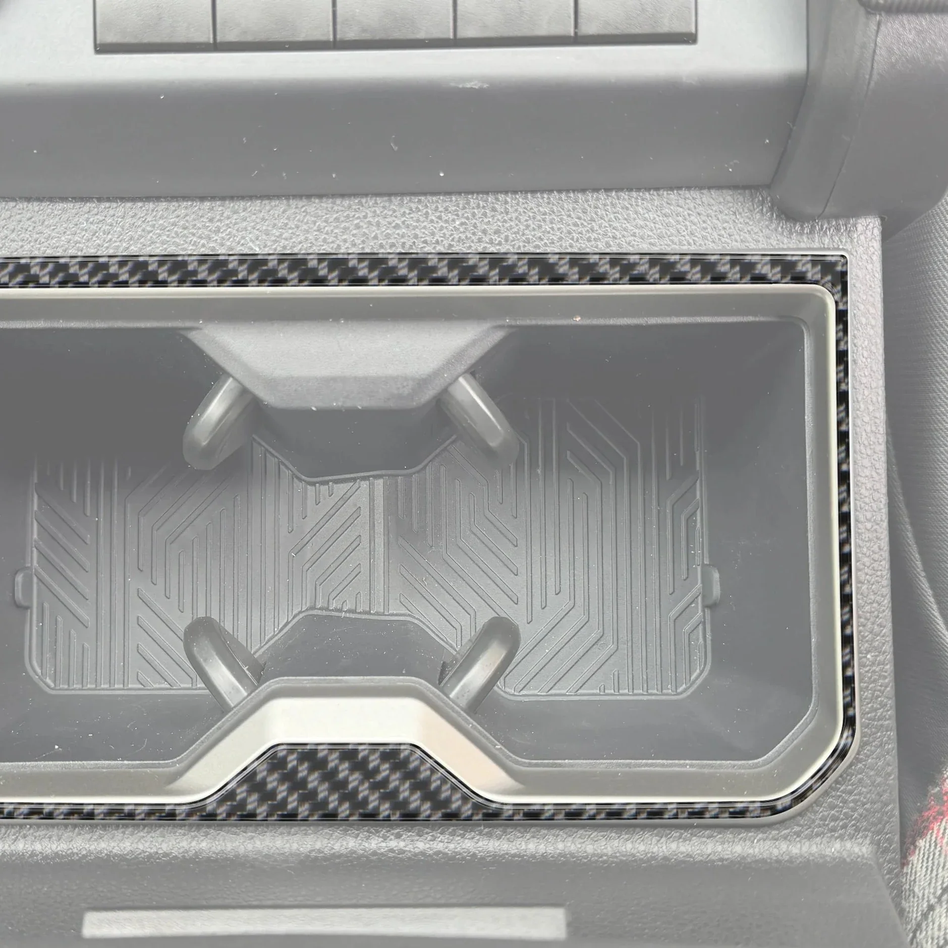 Tufskinz Front Cup Holder Accent Trim for Tacoma (2024-2025) - Image 2