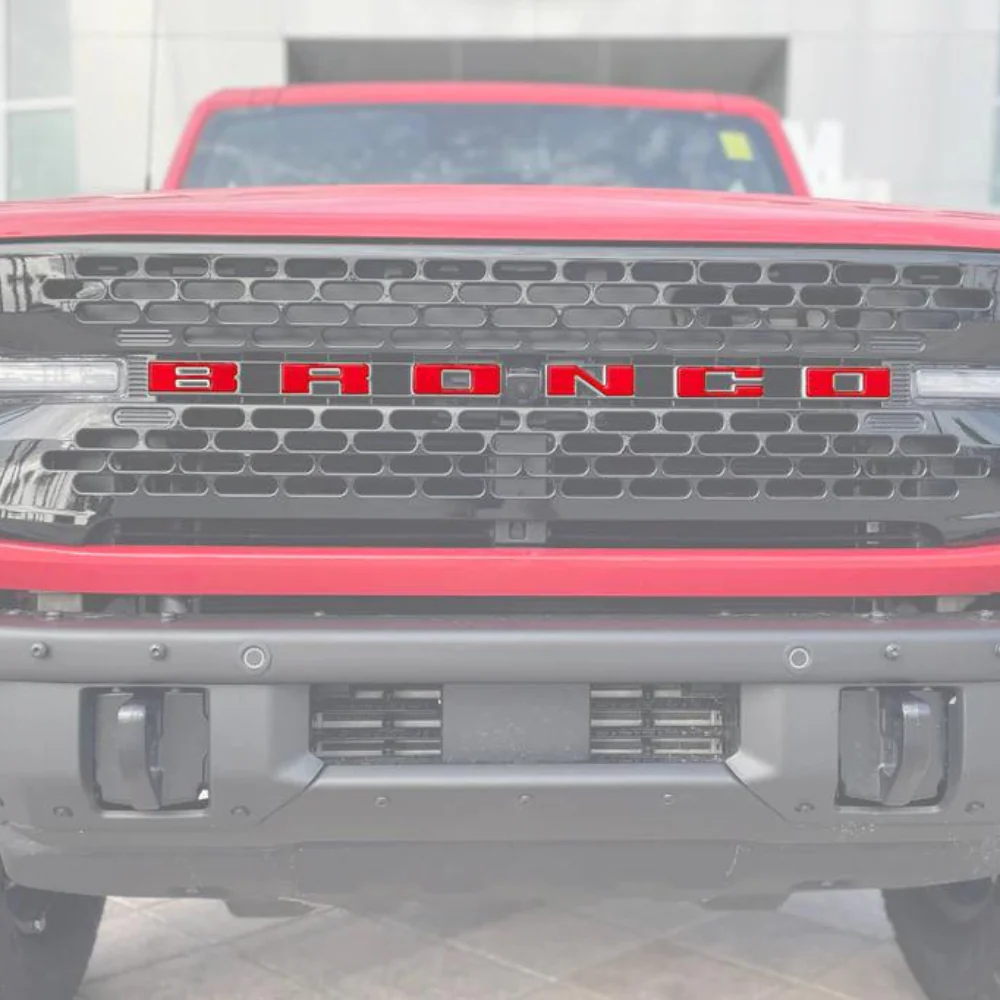 Tufskinz Front Grille Letter Overlays for Ford Bronco (2021-2026)