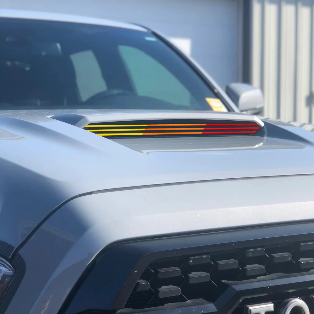 Tufskinz Inner Hood Scoop Line Accents for Tacoma (2016-2023) - Image 2