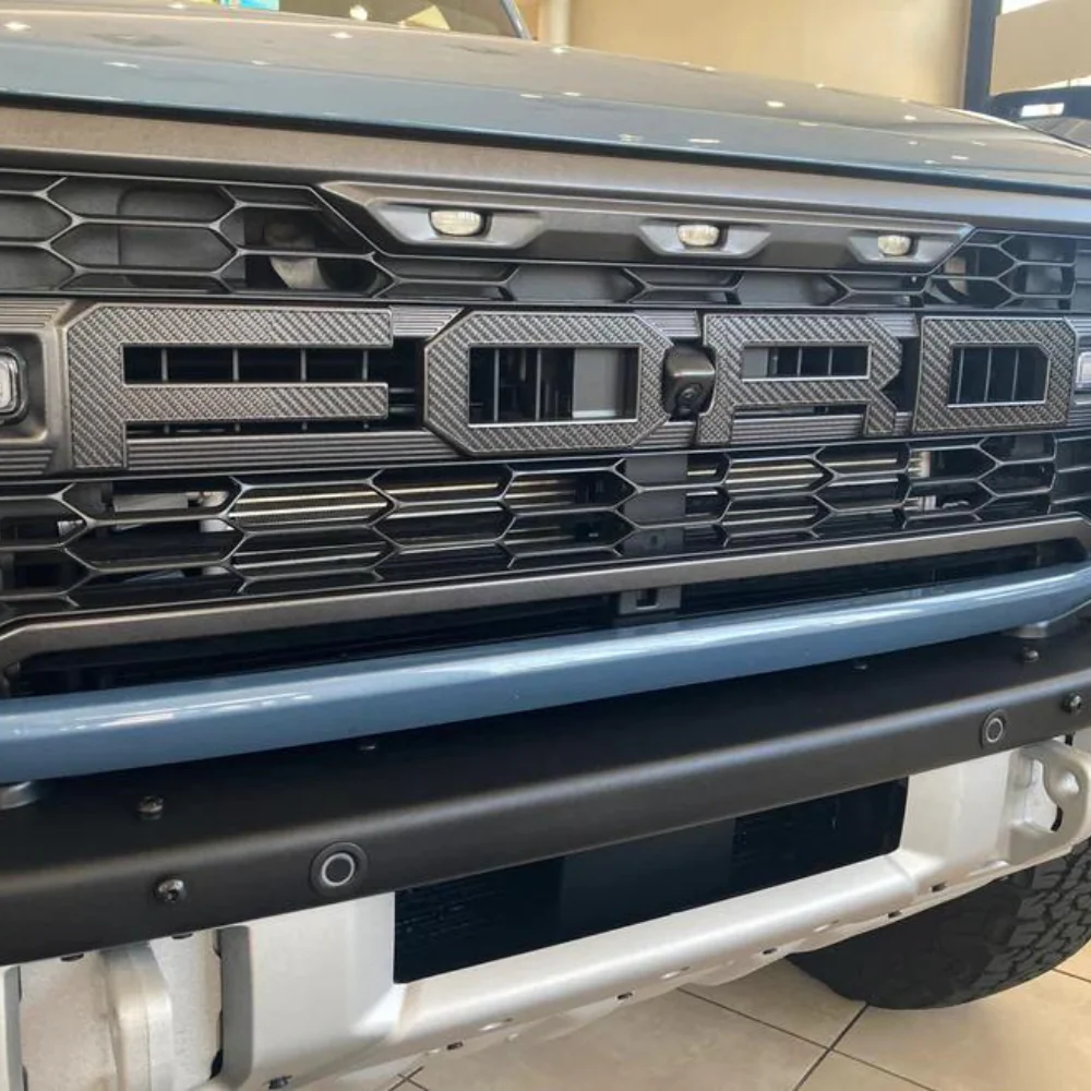 Tufskinz Raptor Front Grille Letter Overlays for Ford Bronco (2022-2026) - Image 3