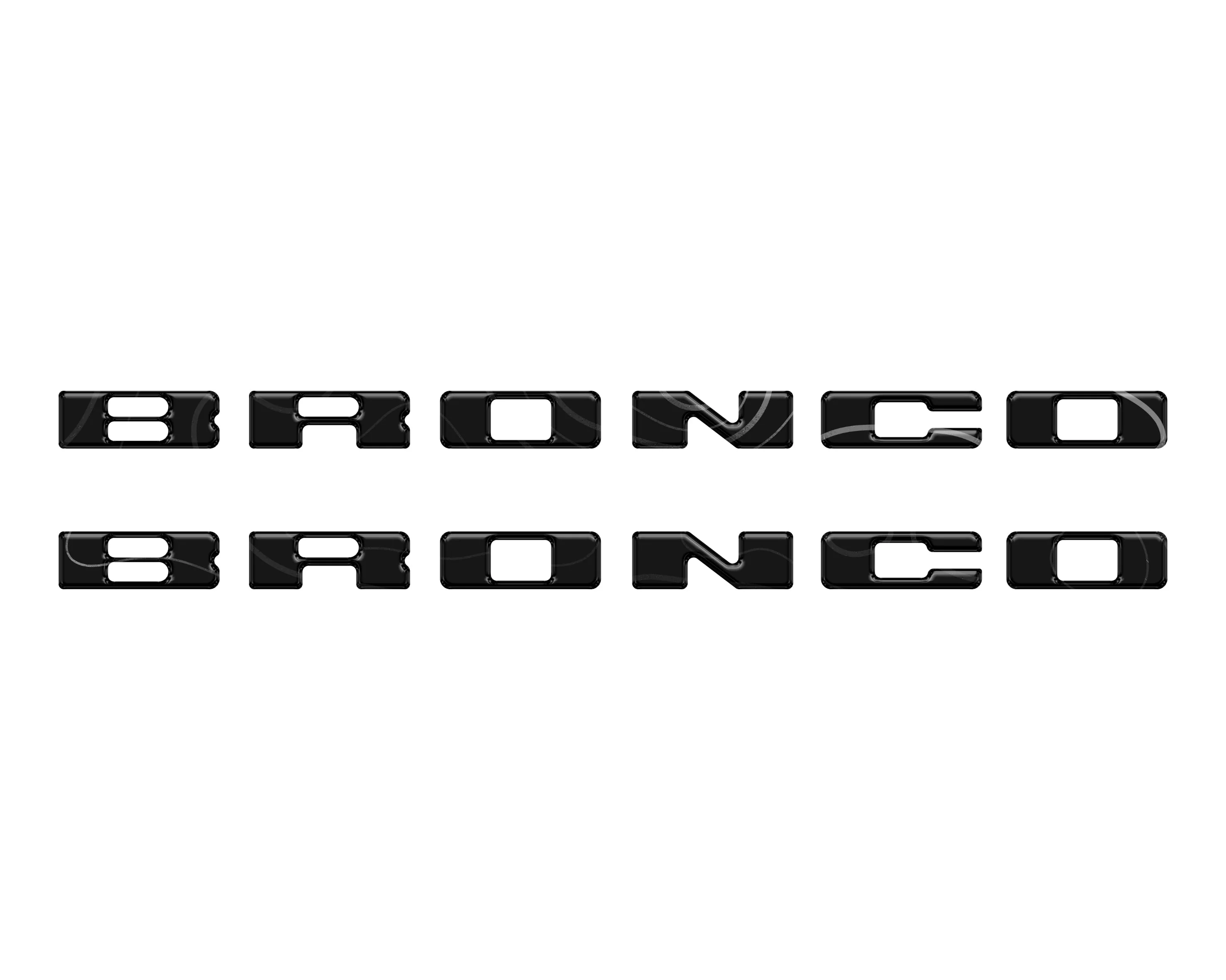 Tufskinz Rear Mudflap Letter Overlays for Ford Bronco Sport (2021-2026) - Image 21