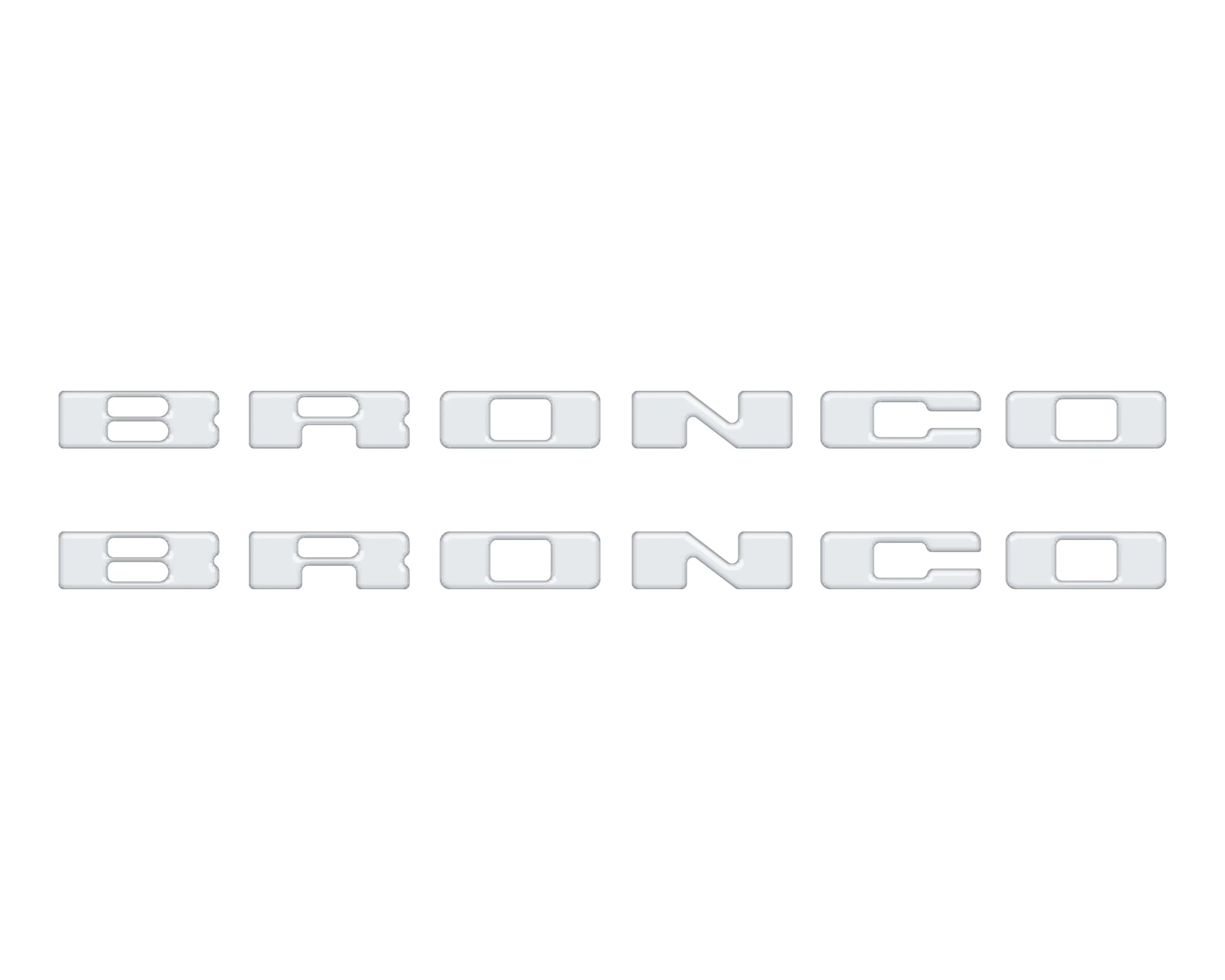 Tufskinz Rear Mudflap Letter Overlays for Ford Bronco Sport (2021-2026) - Image 3