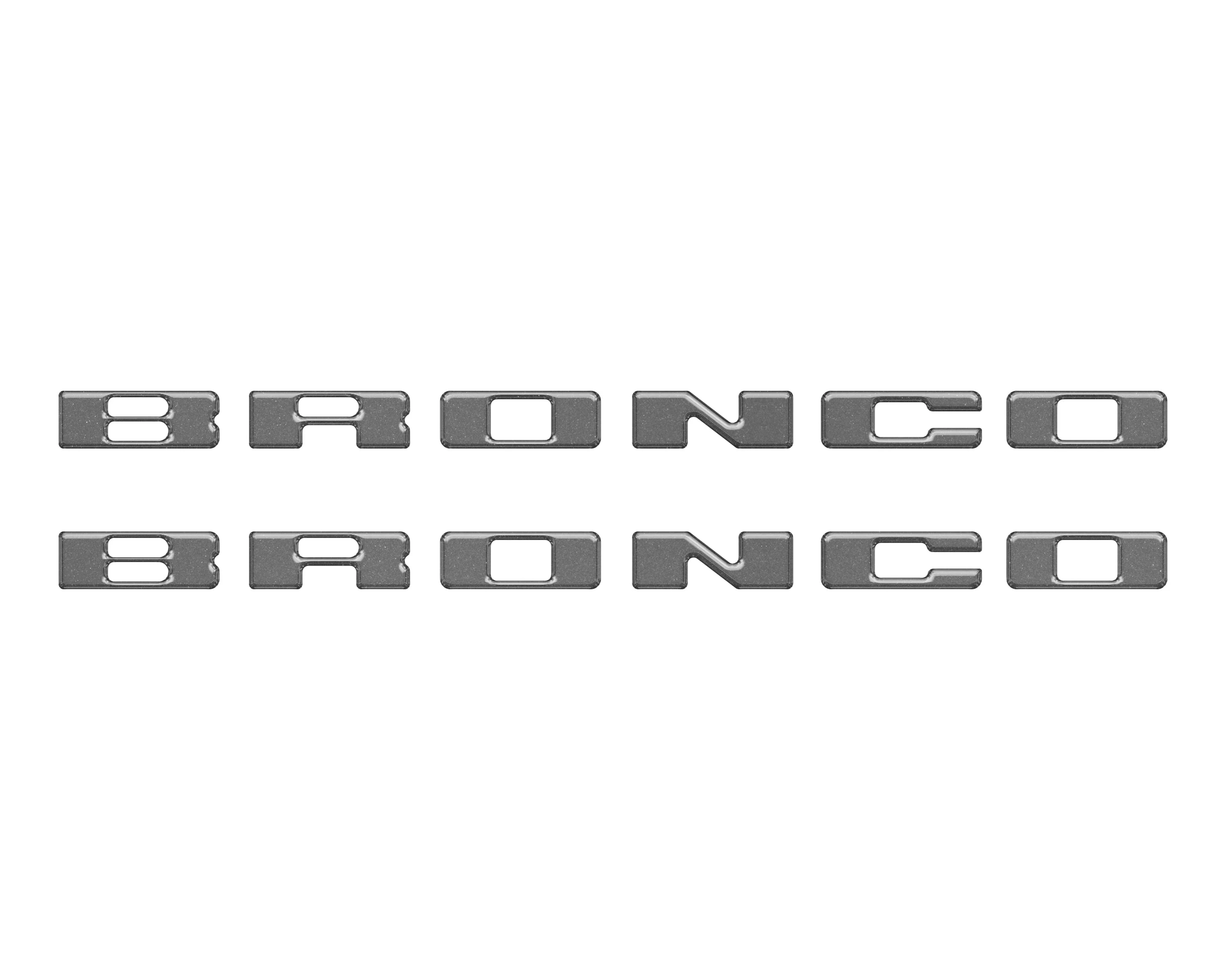 Tufskinz Rear Mudflap Letter Overlays for Ford Bronco Sport (2021-2026) - Image 5