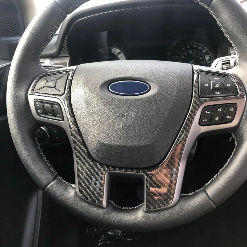 Tufskinz Steering Wheel Trim Accent Trim for Ford Ranger (2019-2023) - Image 2