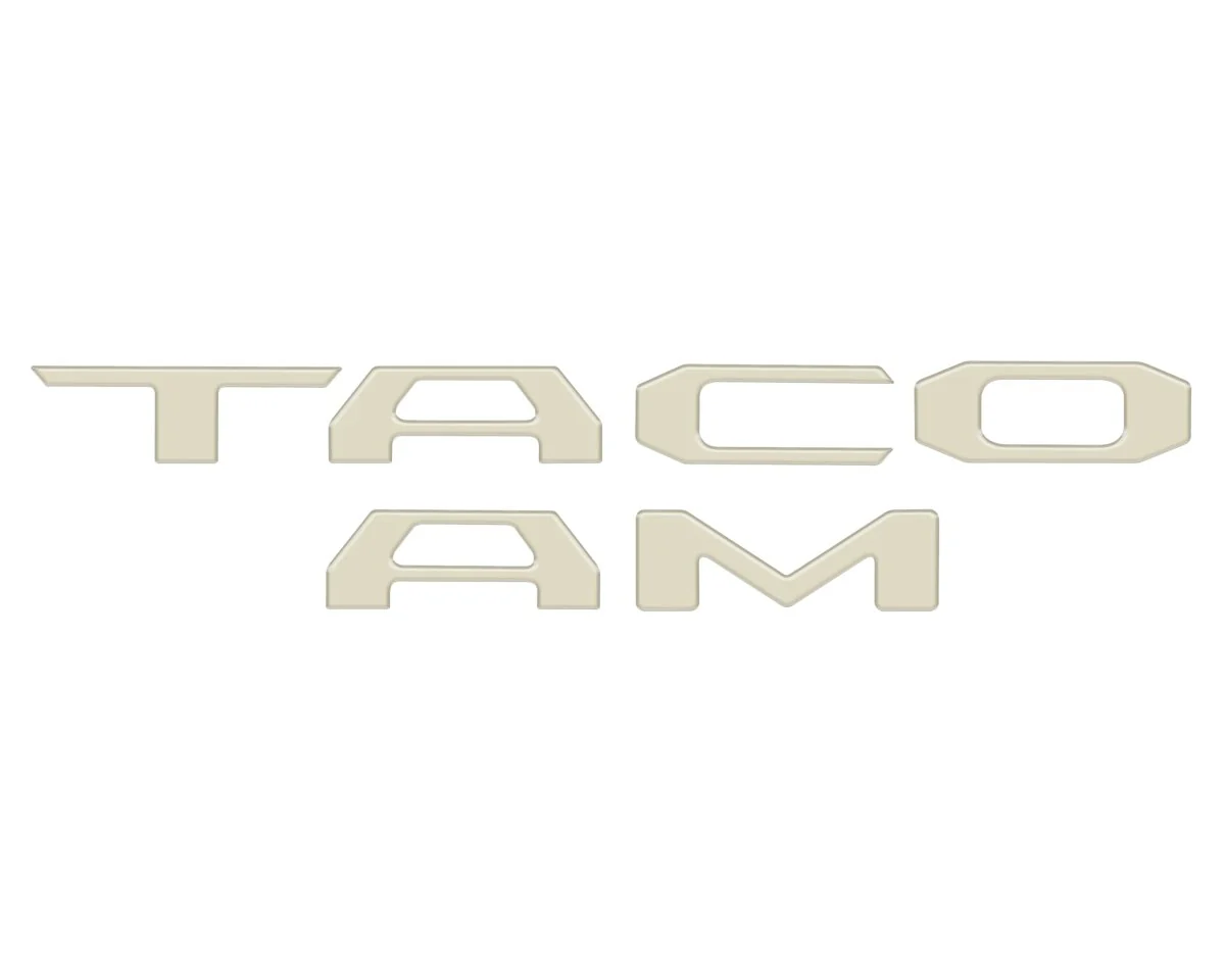 Tufskinz "TACOMA" Tailgate Letter Inserts for  Tacoma (2016-2023) - Image 11