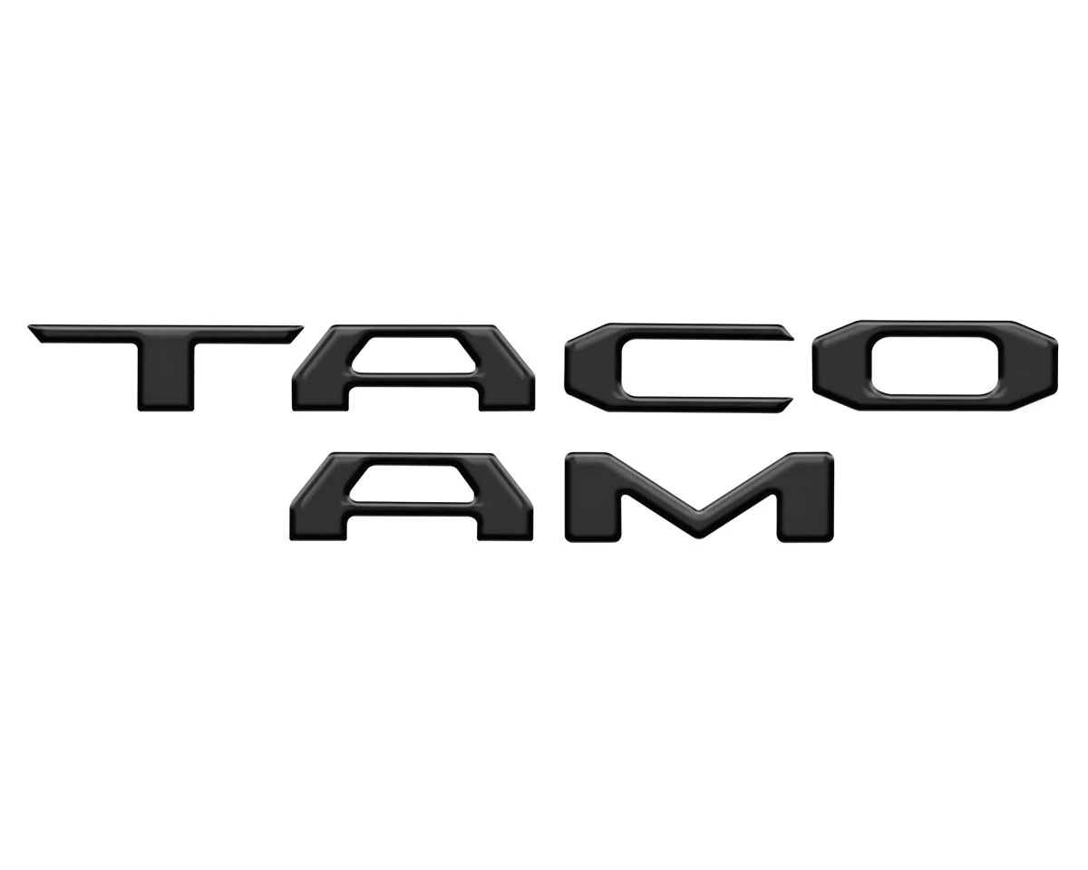 Tufskinz "TACOMA" Tailgate Letter Inserts for  Tacoma (2016-2023) - Image 22