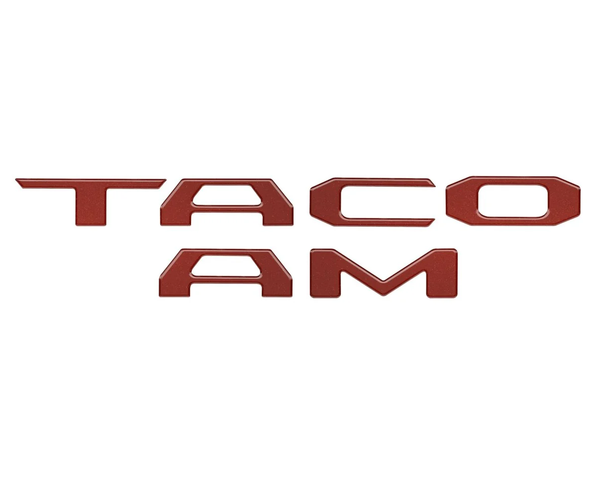 Tufskinz "TACOMA" Tailgate Letter Inserts for  Tacoma (2016-2023) - Image 26