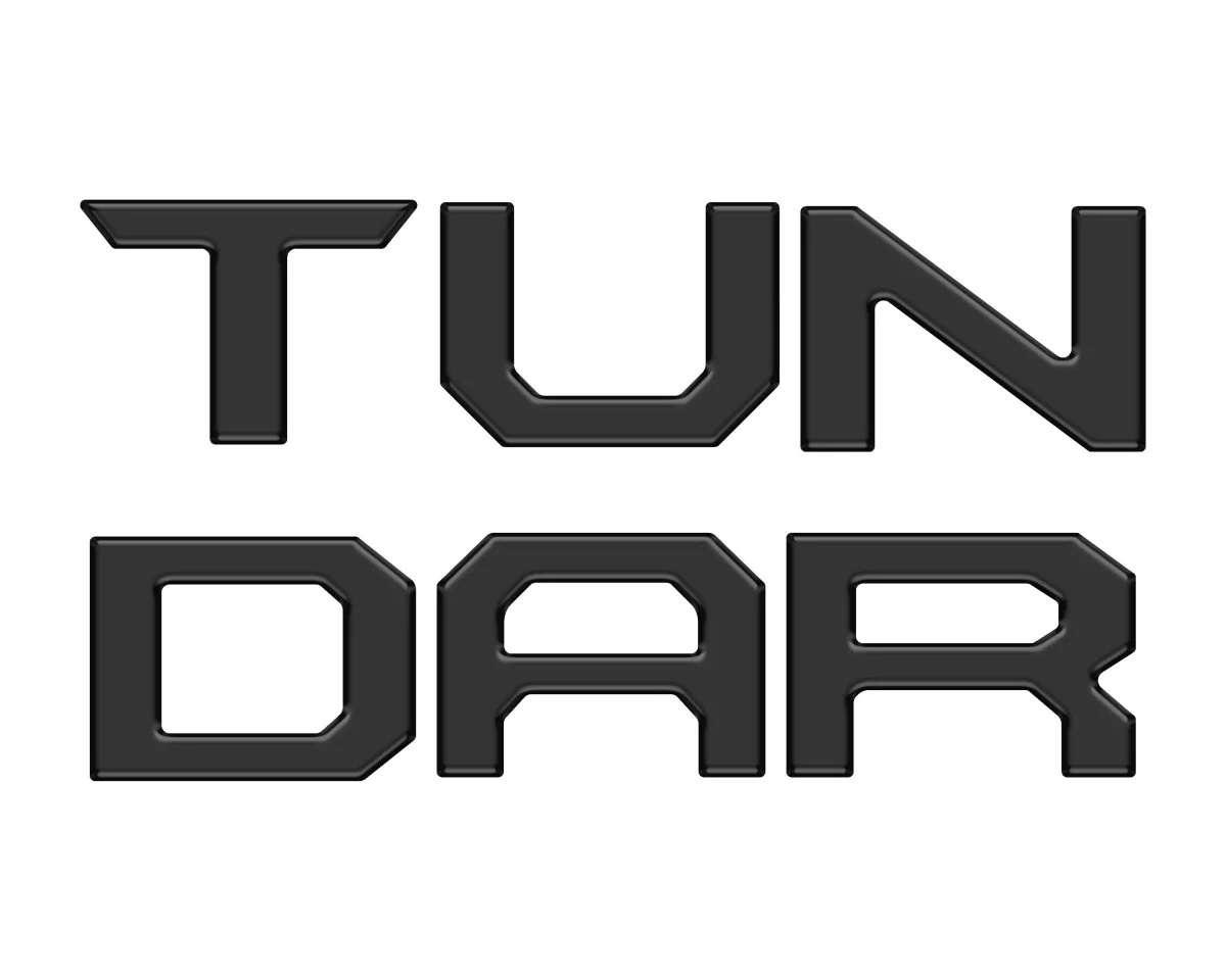 Tufskinz "TUNDRA" Tailgate Letter Inserts for Tundra (2014-2021) - Image 17