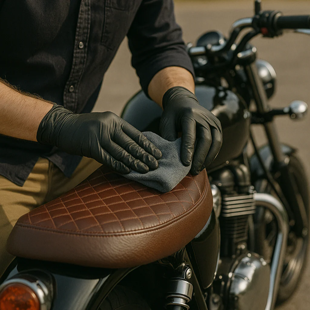 WASH&WHIPS MotoPro Motorcycle Detailing Kit (Bug Remover, Leather Care, Ceramic Spray) - Image 5